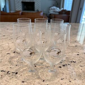 8 Goose Island Brewing Belgium Beer glasses